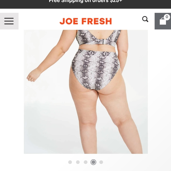 Roxy Earle X Joe Fresh Snakeskin Bathing suit - Picture 6 of 8